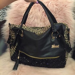 Leopard Sequin Handbag